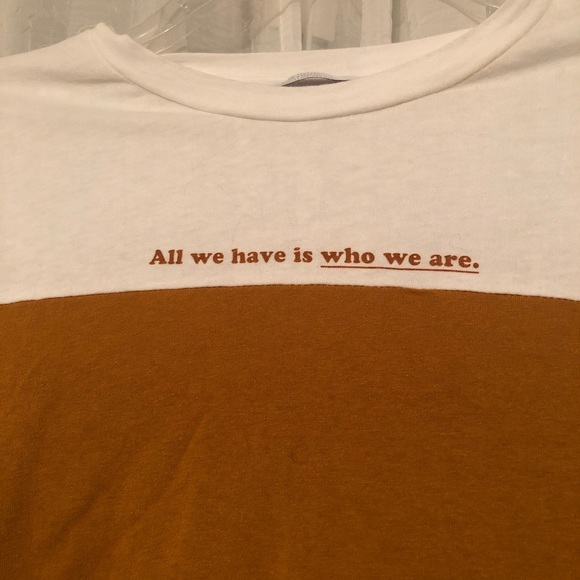 ZARA NWOT Color Block Slogan Tee - Picture 2 of 4